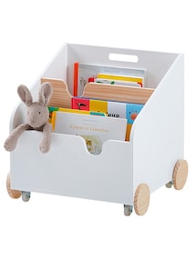 Kinder Bücherregal mit Rollen SCHOOL