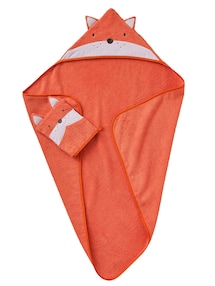 Baby-Set: Badetuch und Waschhandschuh FUCHS