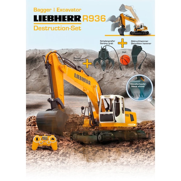 RC R936 - Jamara baby-walz Liebherr Destruction-Set | Bagger