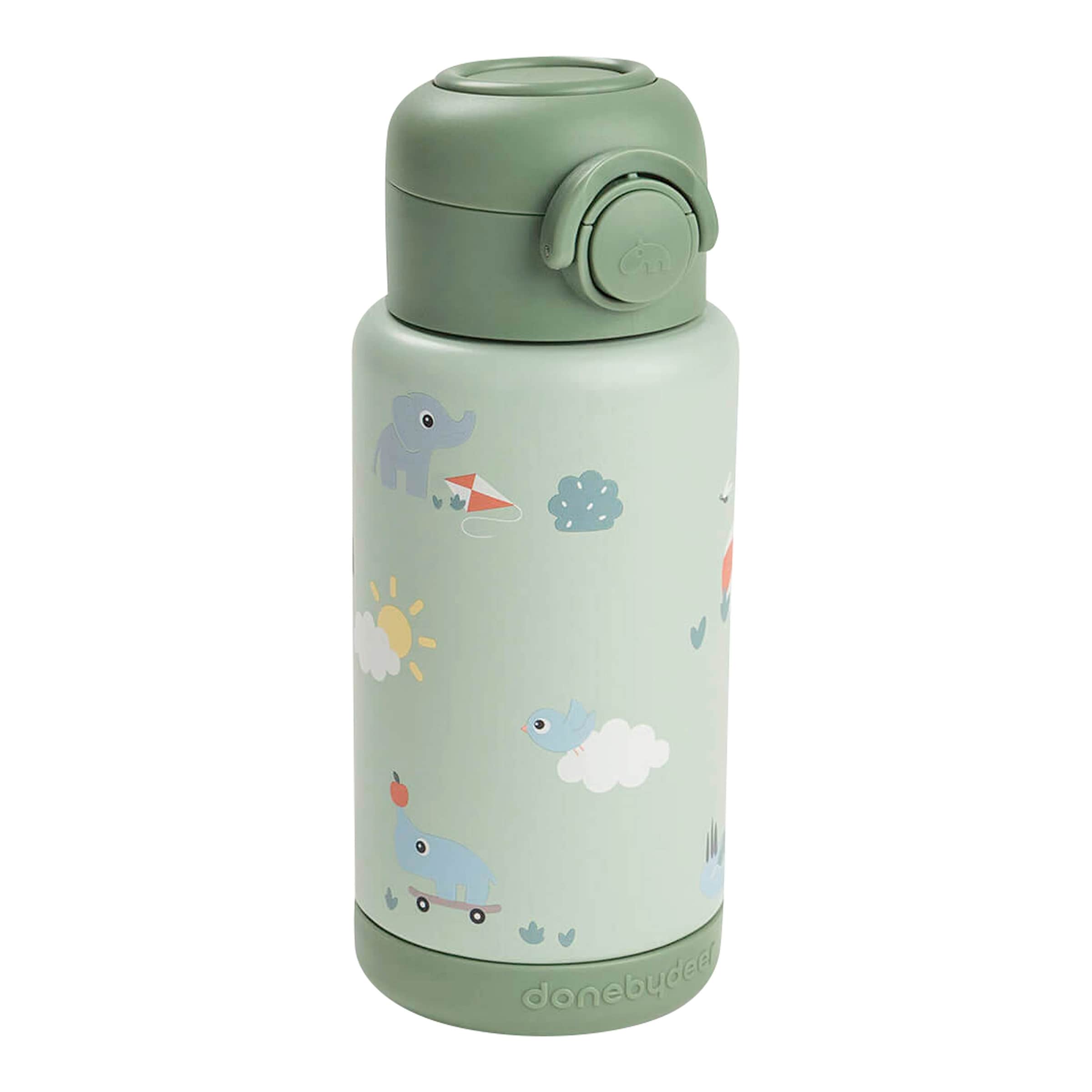Done By Deer Thermoflasche mit Strohhalm, 340ml