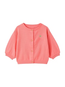 Baby Cardigan mit Herzstickerei BASIC