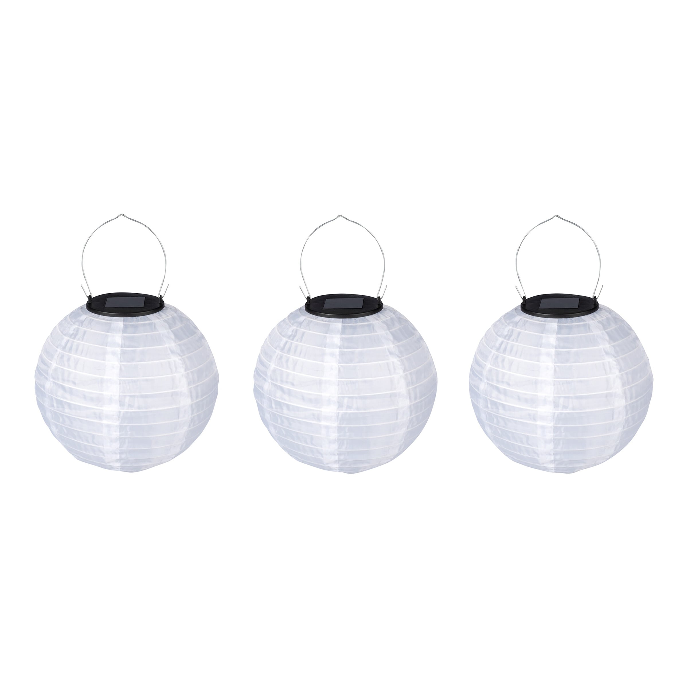 Solar-LED-Lampion, 3 Stück