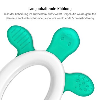 Kühlbeißring mit Rassel