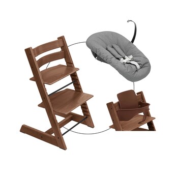 Bundle Treppenhochstuhl inkl. Newbornset Deep Grey & Babyset