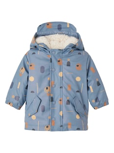 Baby Regenjacke mit Teddyfleecefutter und Recycling-Polyester