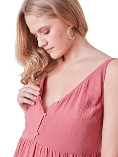 Trägerkleid für Schwangerschaft & Stillzeit, Musselin