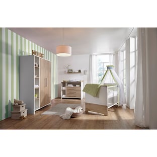 3-tlg. Babyzimmer Eco Plus mit 2-türigem Kleiderschrank