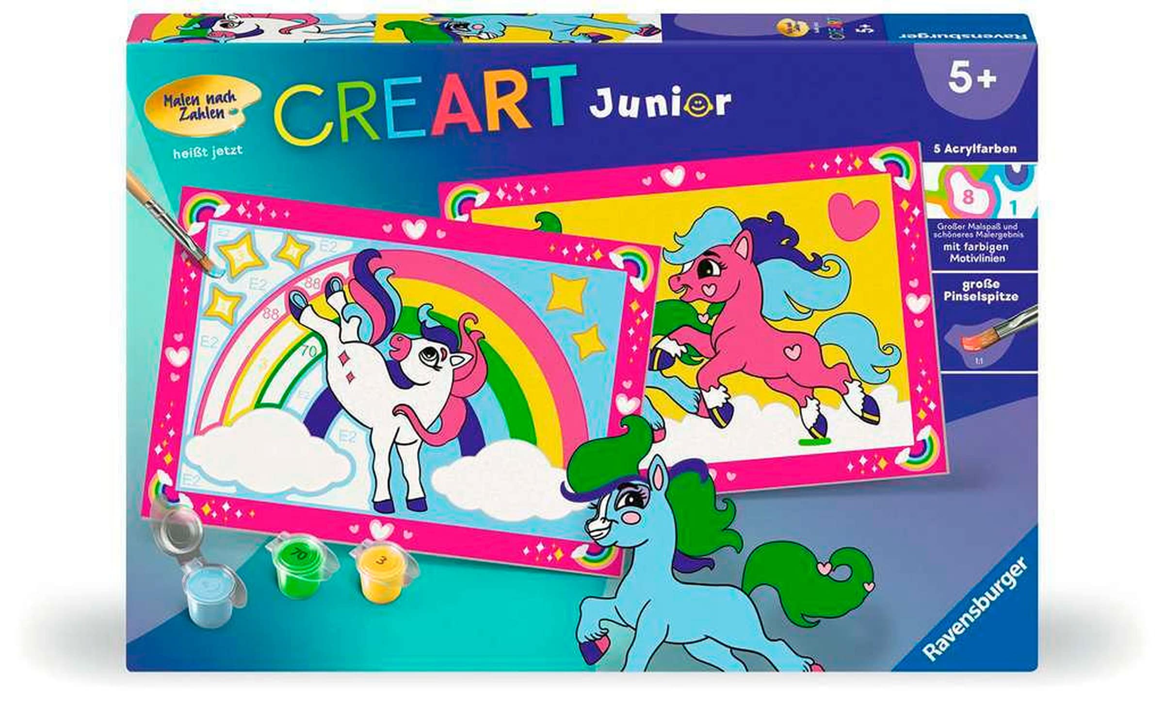 Ravensburger Zauberponys mit Regenbogen