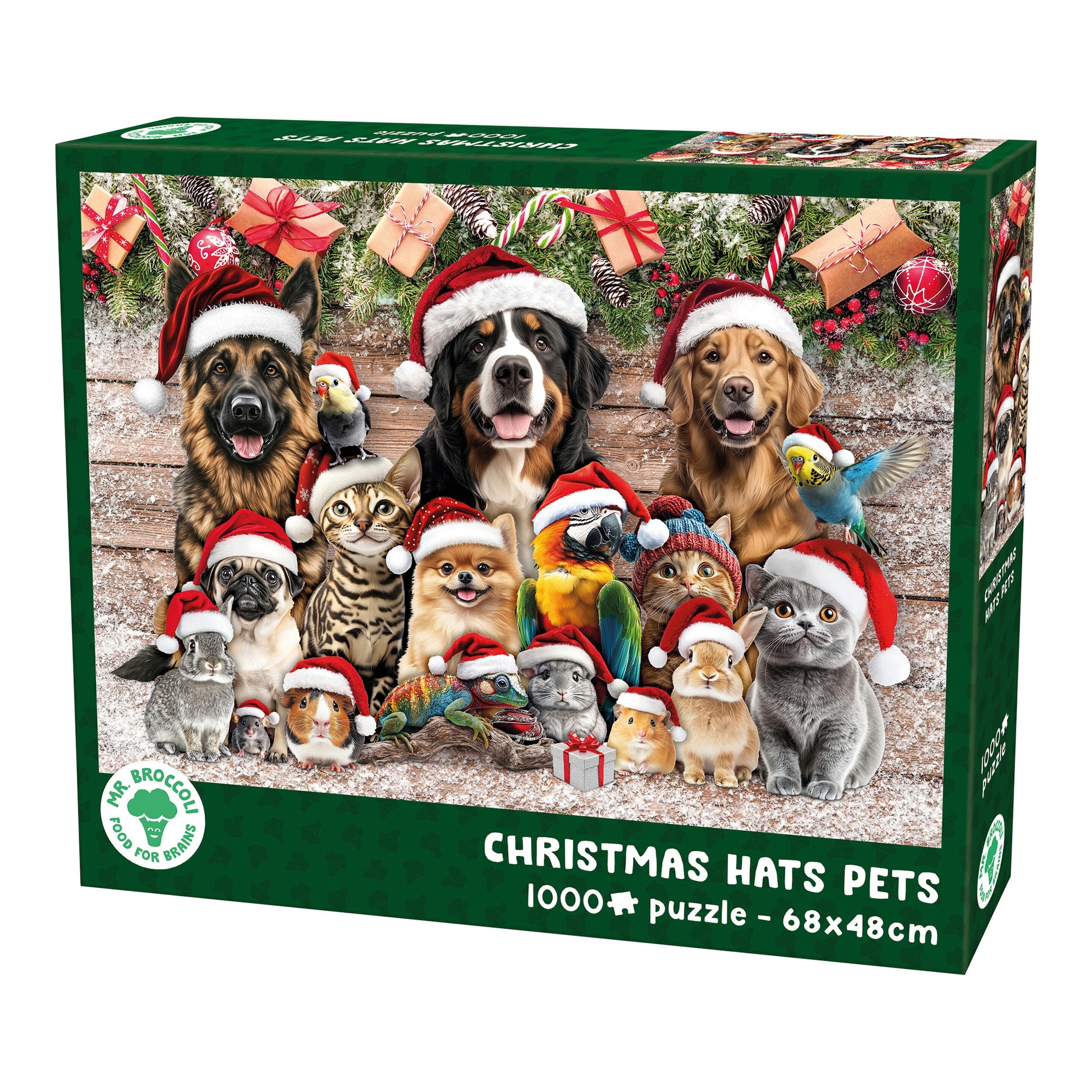 Puzzle „Weihnachtstiere“, 1000 Teile