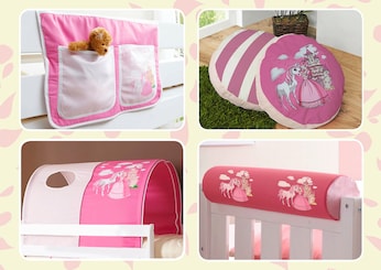 Kinder Hochbett Zubehör Set 4-teilig