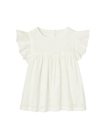 Mädchen Bluse aus besticktem Musselin