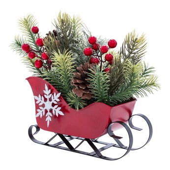 Weihnachtsgesteck „Schlitten“
