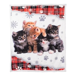 Couverture douillette ­«Chatons»