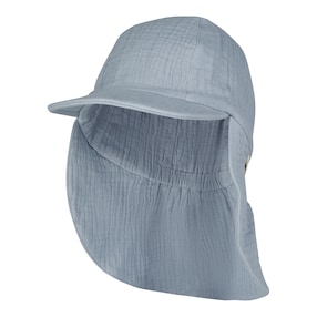 Musselin-Schirmmütze mit Nacken- und UV-Schutz