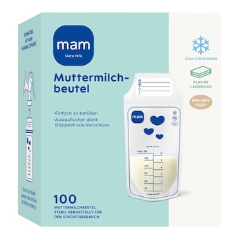 100er-Pack Muttermilchbeutel, 180 ml