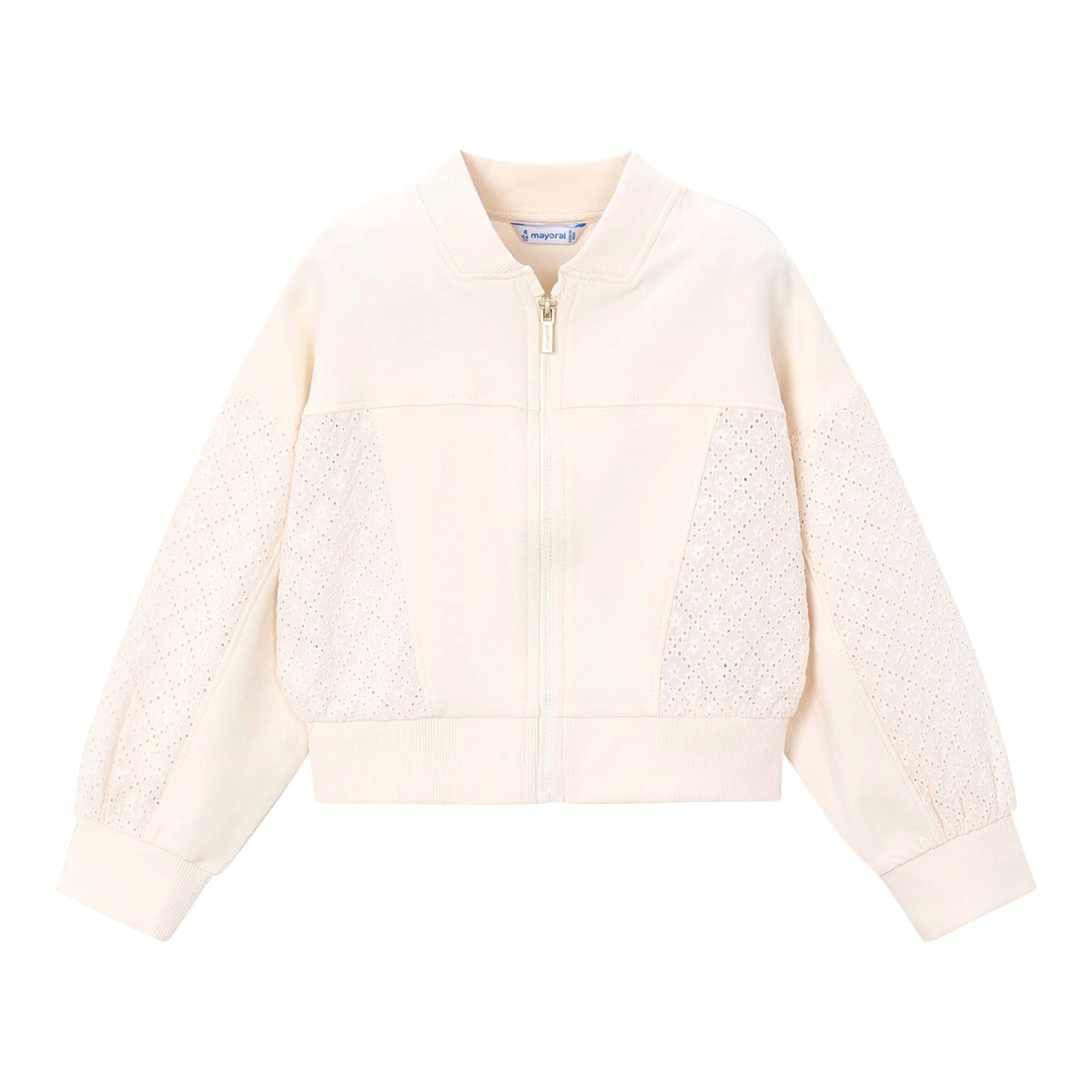 Mayoral Sweatjacke mit Lochstickerei