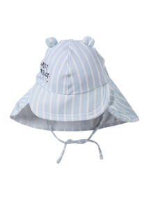 Baby UV-Sonnenhut mit Schriftzug und Nackenschutz