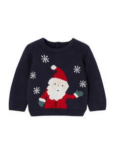 Baby Jacquardpullover mit Weihnachtsmann