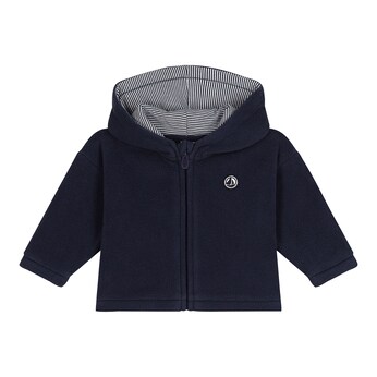 Fleecejacke mit Kapuze