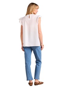 Leichte Umstandsbluse mit Spitzendetails