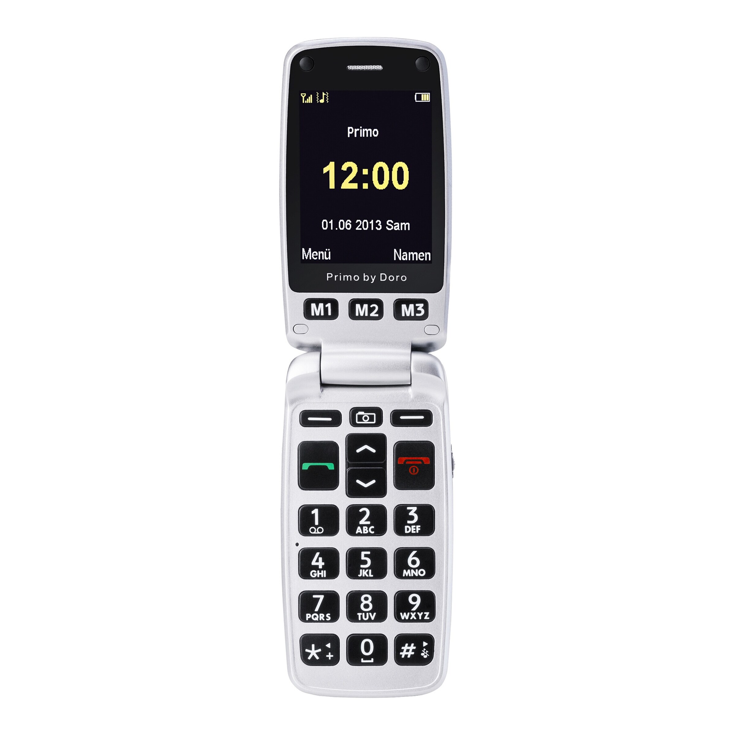 Klapphandy Primo 413, schwarz