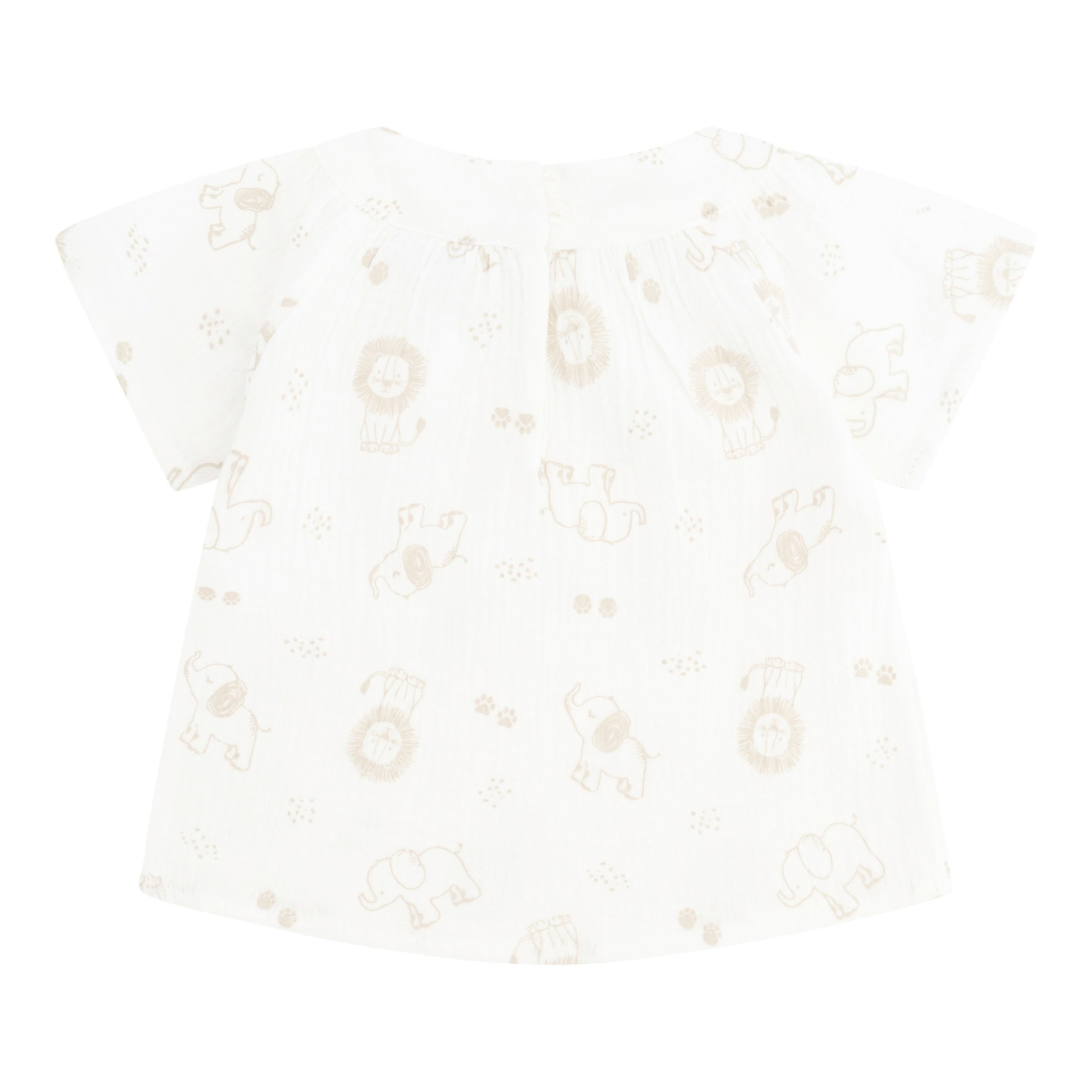 Salt And Pepper Musselin-T-Shirt Flügelarm Safari