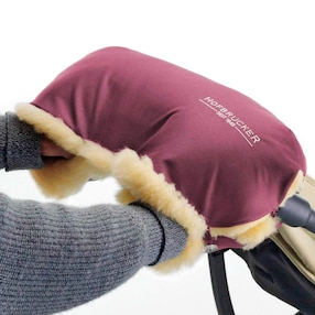 Lammfell-Handwärmer für Kinderwagen Lammfell Handmuff