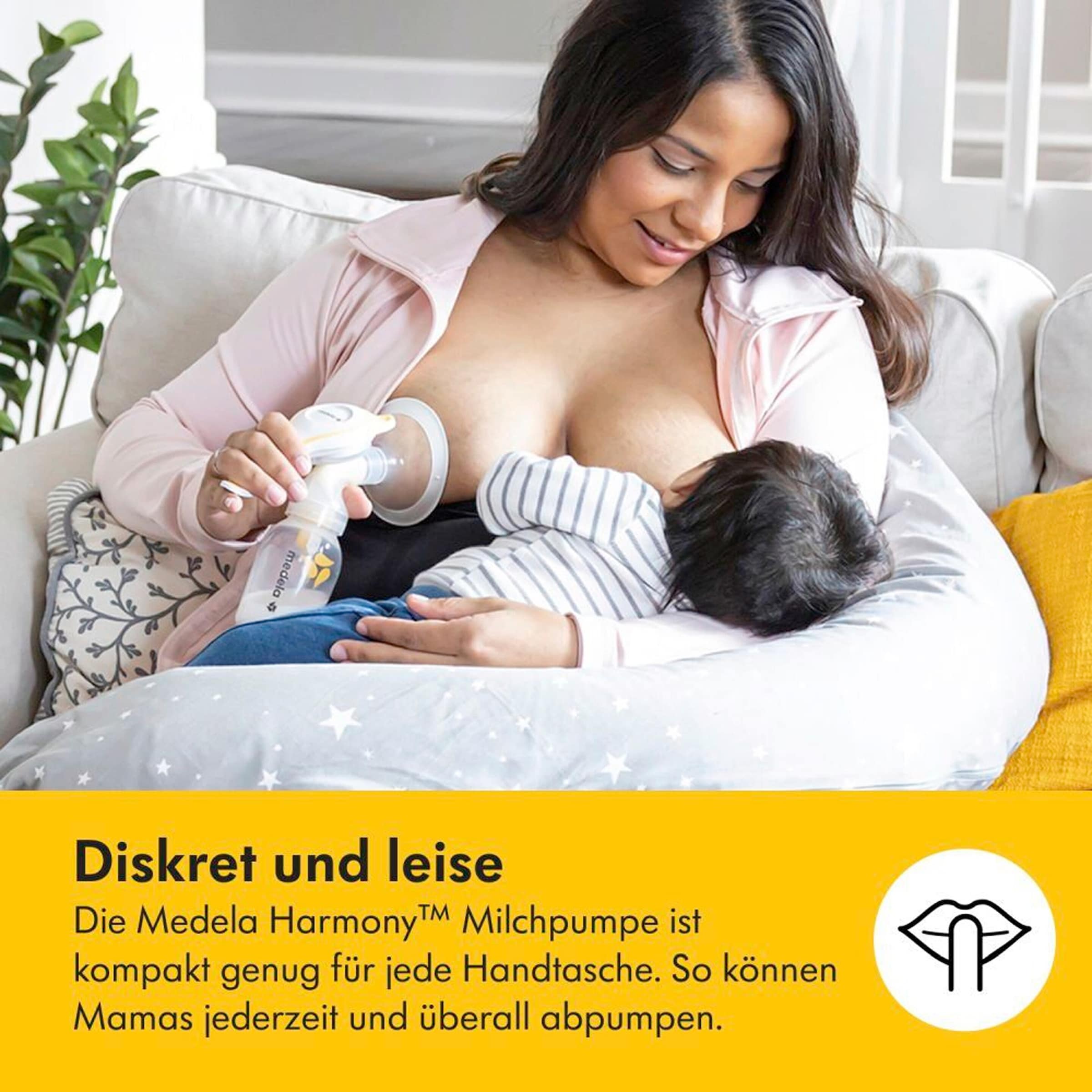 Medela 3tlg. Handmilchpumpe Harmony Essentials