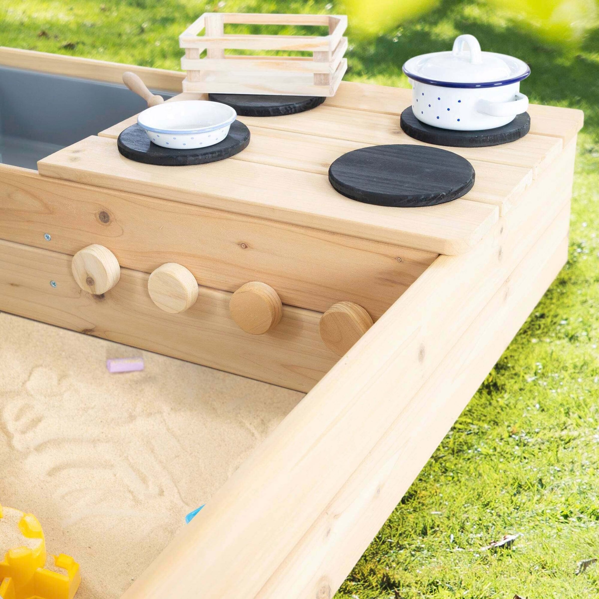 Roba Sandkasten mit Straße, Herd und Spielwanne