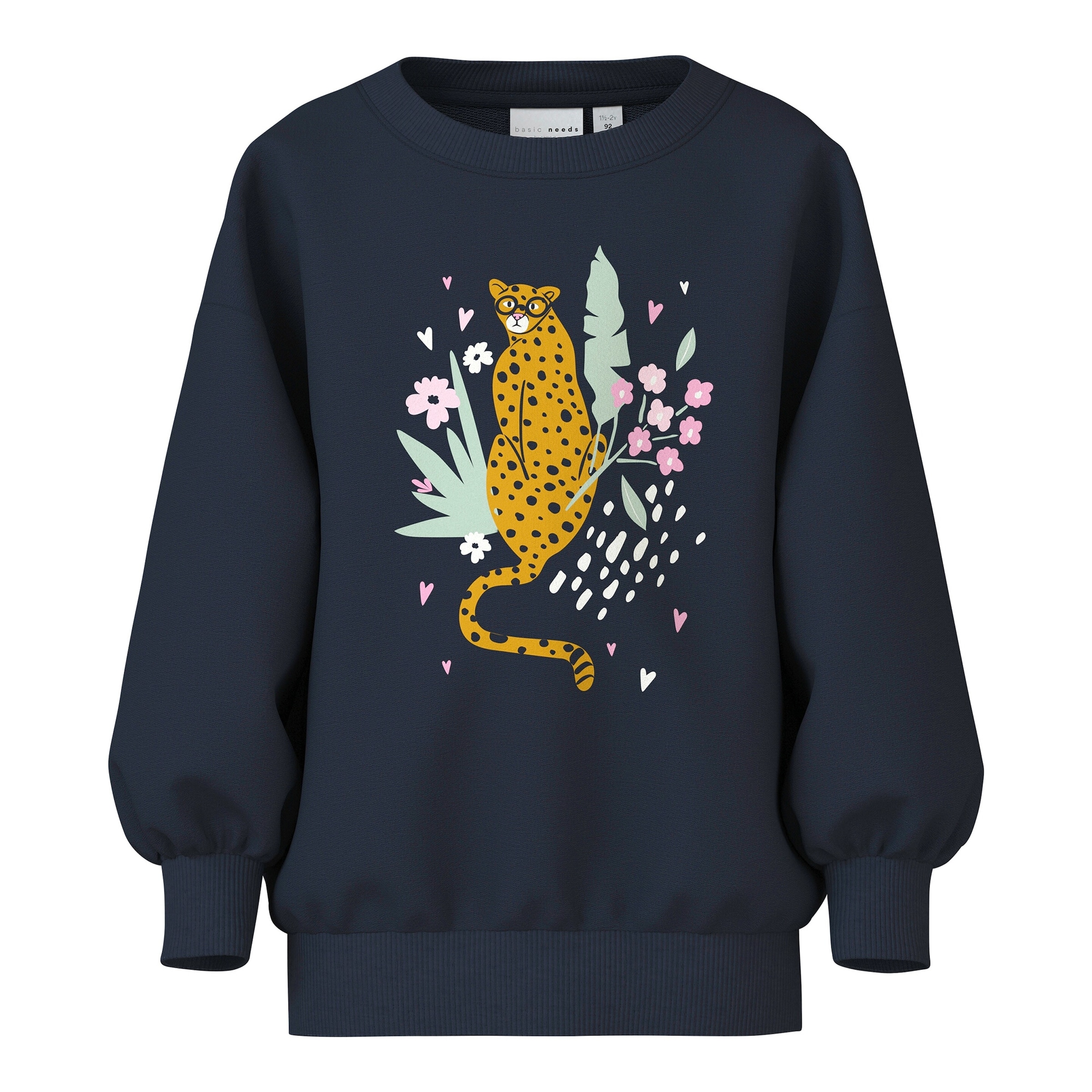 Name It Sweatshirt Leopard Blumen