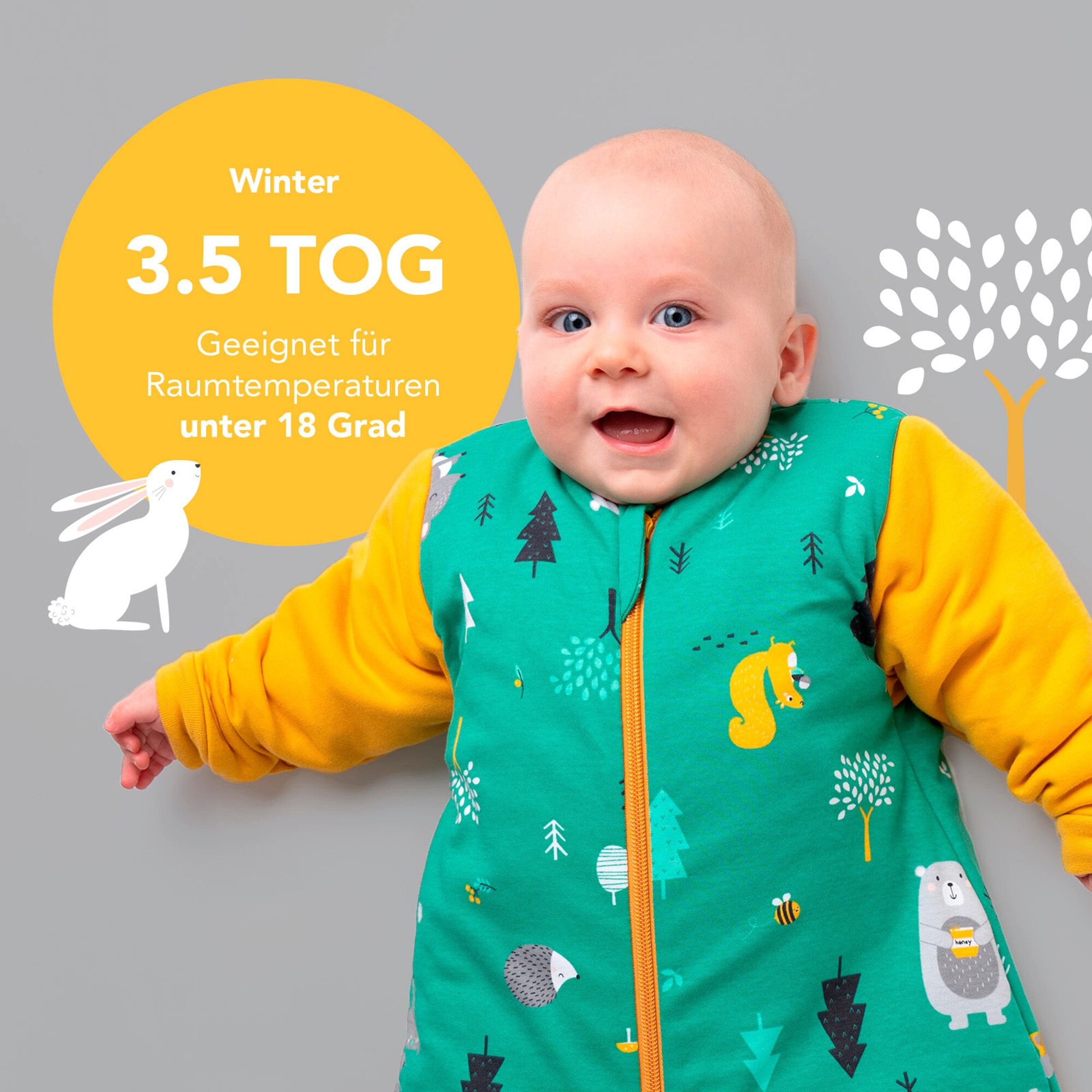 Schlummersack Schlafsack ohne Füßen 3.5 Tog
