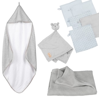 Geschenkset Babypflege Lil Planet grau 
