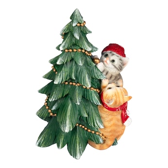 Deko-Figur „Katzen im Baum“