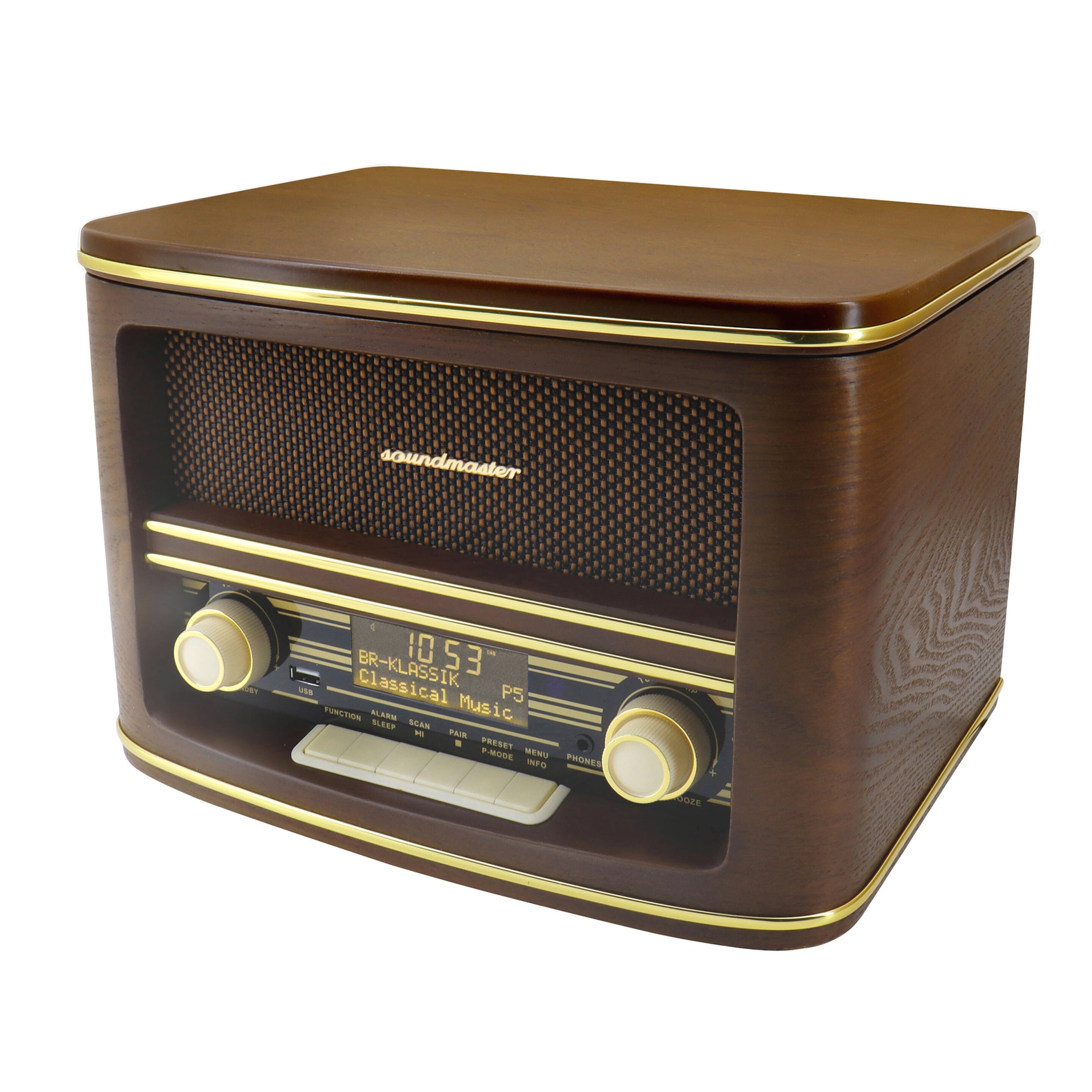 Soundmaster Nostalgie-Radio braun