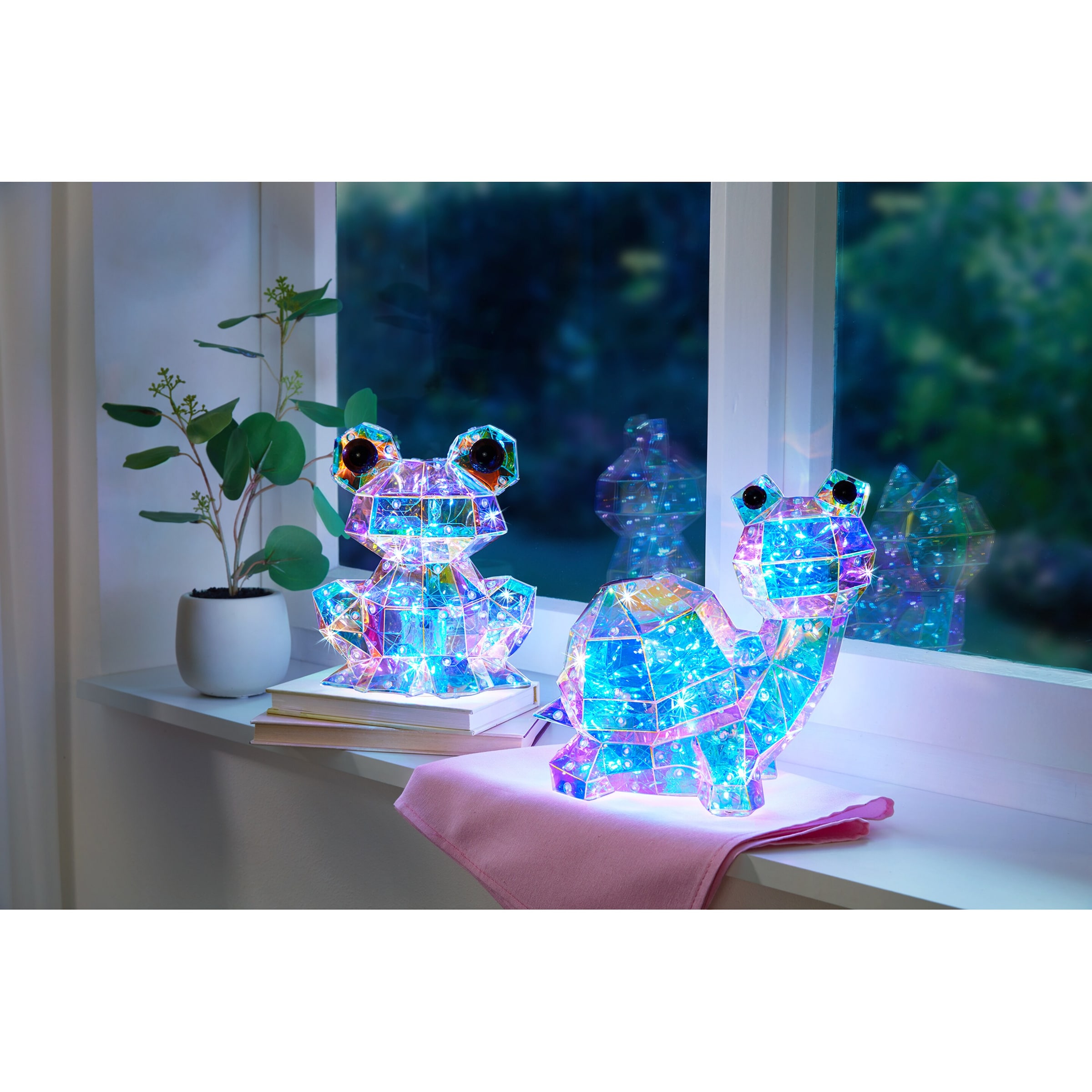 LED-Leucht-Schildkröte „Prisma“