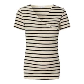 Umstands- und Still-T-Shirt Sanson Rippqualität Ringel