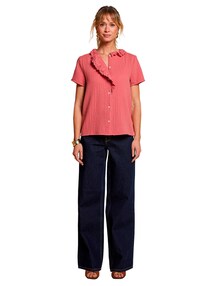 Musselin-Umstandsbluse mit Volants, Mama-Tochter-Capsule