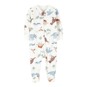 Schlafoverall mit Fuß Dinos