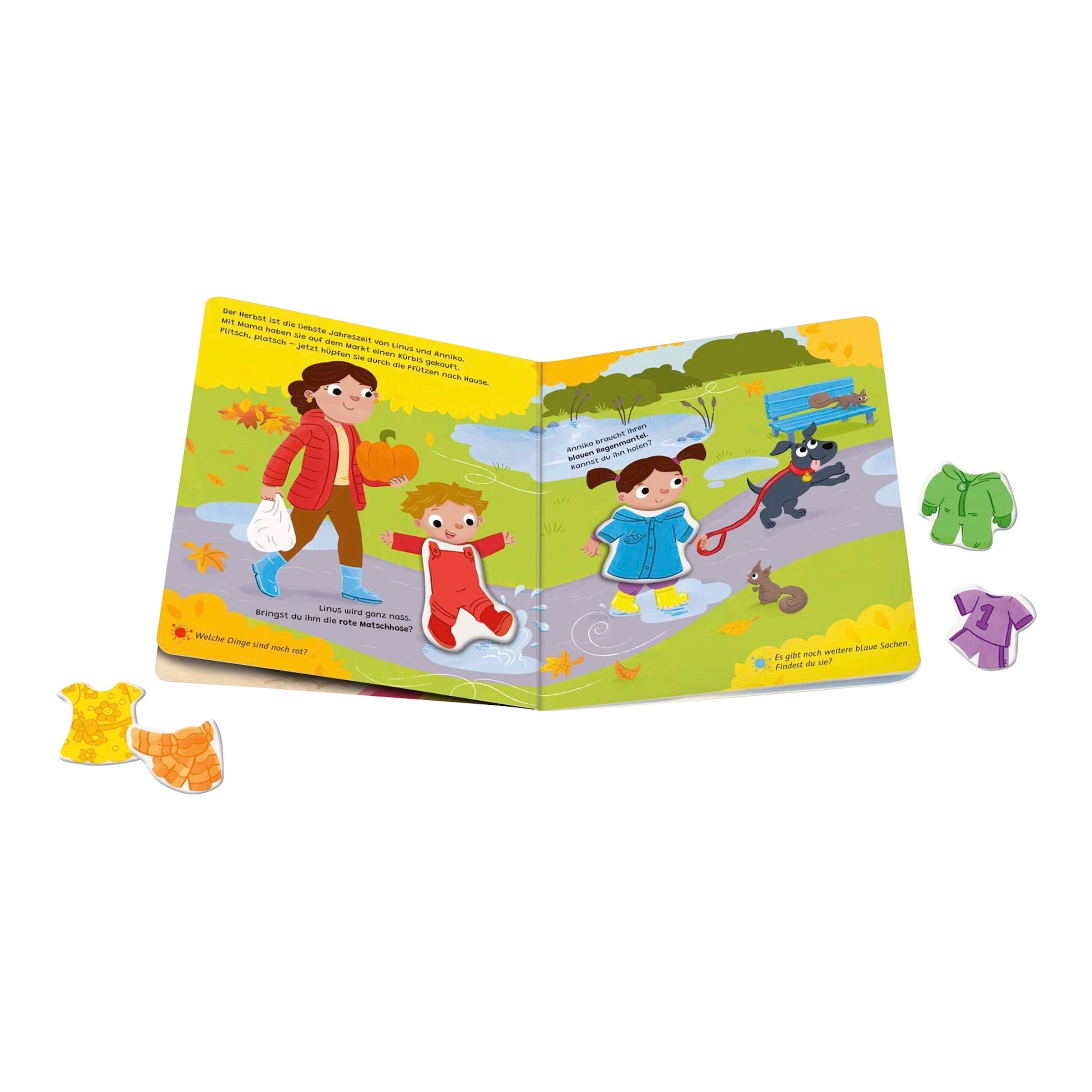 Ravensburger Play+ Pappbilderbuch Komm, wir lernen Farben