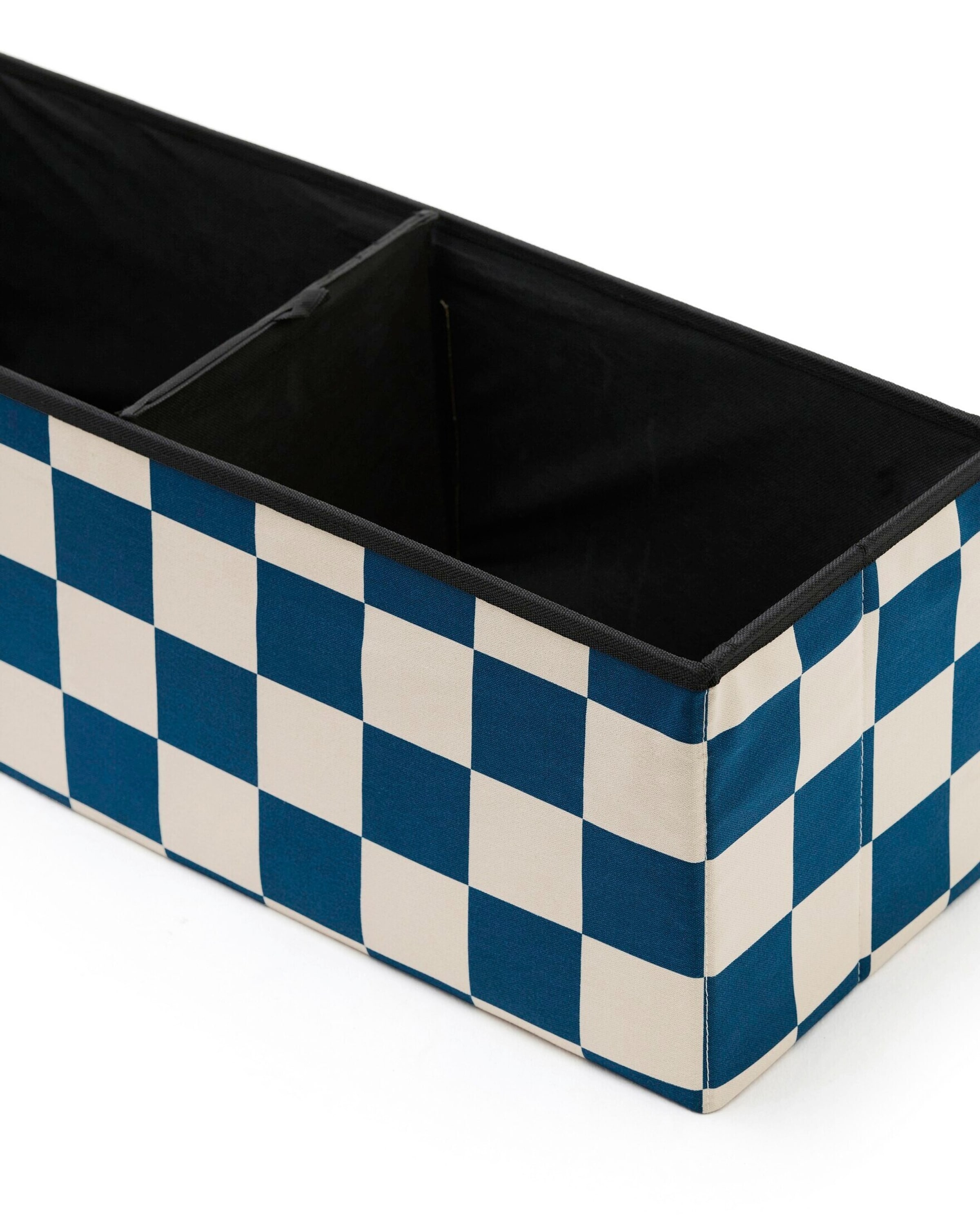 Kids Concept Sitzbank Kids Concept - Sitzbank mit Stauraum Karo blau - 30x31x80 cm (1-St)