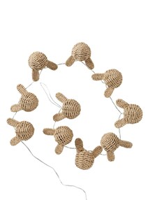 Lichterkette HASE aus Papierkordel, Kinderzimmer