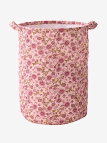 Aufbewahrungskorb mit Blumenprint LATIKA gesteppt Kinderzimmer