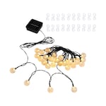 Solar-LED-Lichterkette "Schneebälle" inkl. 120 Haken