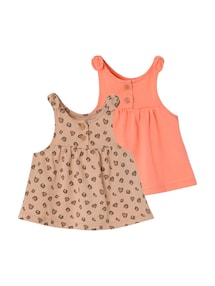 Tops Mädchen Baby 2er-Pack Bio-Baumwolle