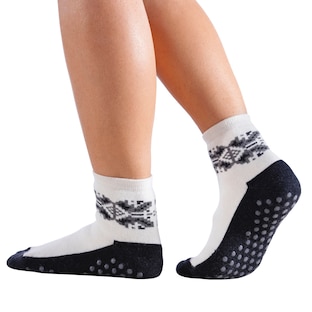 Stoppersocken mit Wolle