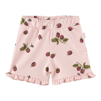 Sweatshorts Himbeeren Rüschen