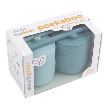 2er-Pack Peekaboo Strohhalmbecher Wally, 120ml