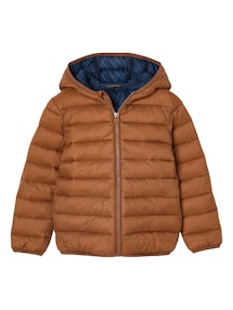 Jungen Steppjacke mit Kapuze und Recycling-Polyester, Übergangsjacke