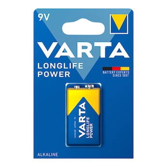 Varta-Longlife-Power-Batterien, 9V E-Block