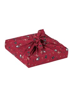 2er-Set Furoshiki-Geschenktücher Weihnachtsmann